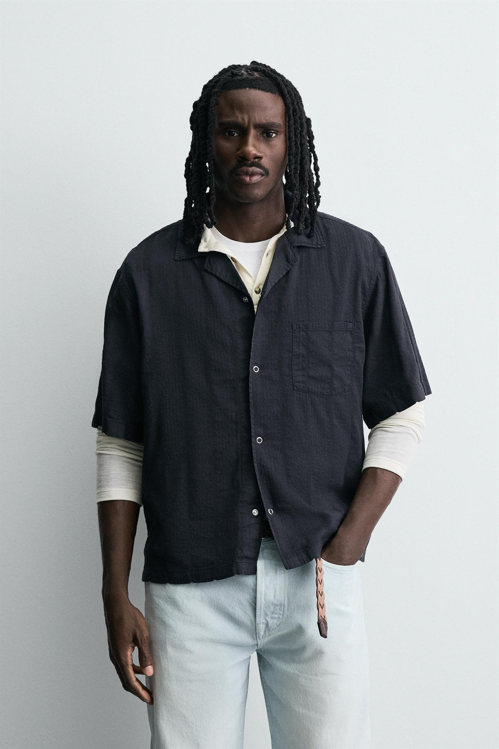STRIPED JACQUARD SHIRT - Zara фото 2