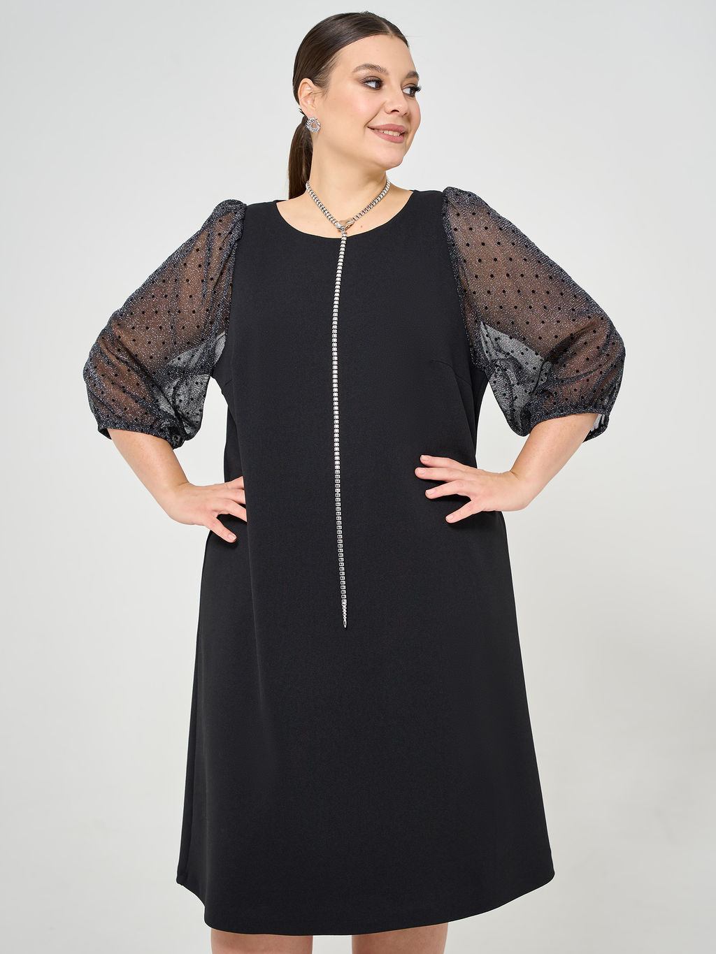 Платье 0218-2 чёрный кварц - Dora фото 43