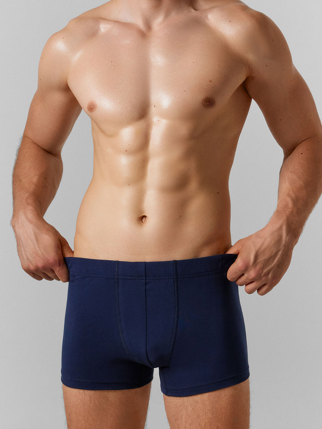 Цена за 2 штуки! Трусы боксеры мужские синие синий 411230