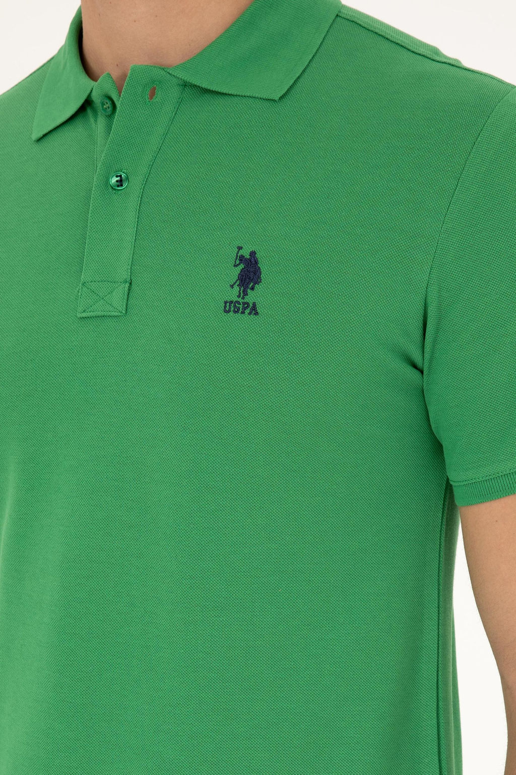 U. S. Polo Assn / Мужская зеленая базовая футболка - U.s. polo assn фото 7