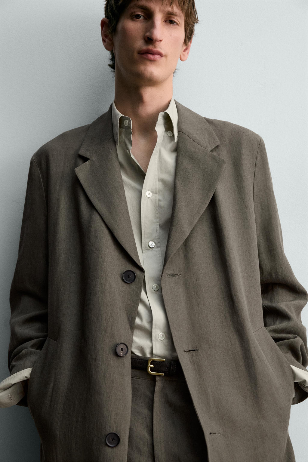 LEVITA 100% LINO LIMITED EDITION / Verde gris - Zara фото 7