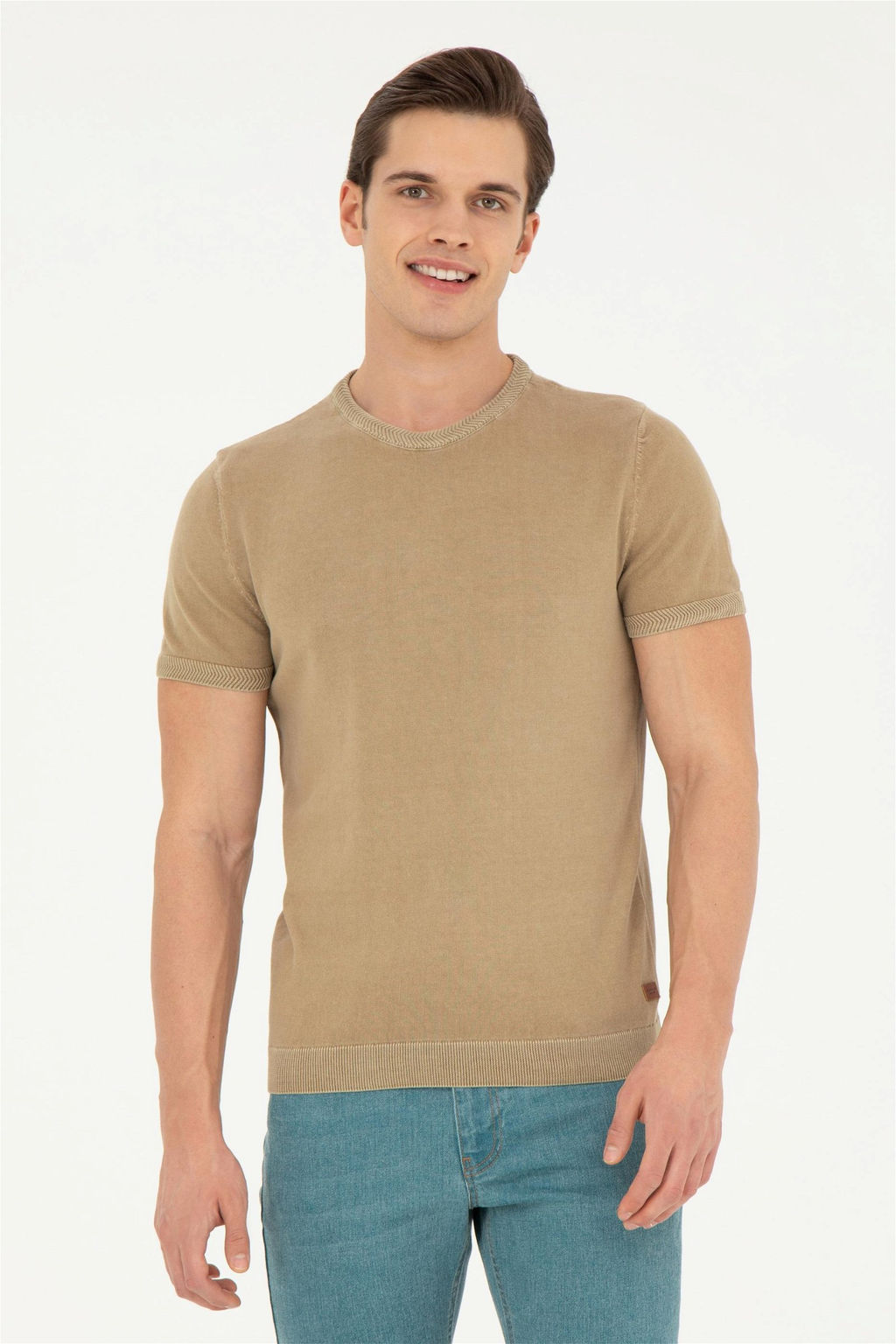 Мужской свитер цвета хаки - U.s. polo assn фото 3