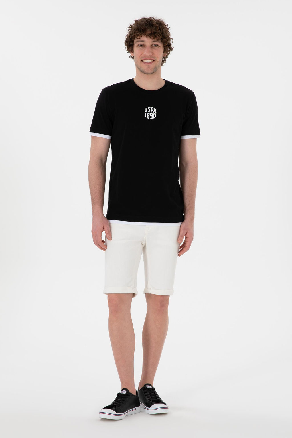 Erkek Regular Fit Bisiklet Yaka Siyah Ti__rt Sepette S_rpriz _ndirim - U.s. polo assn фото 4