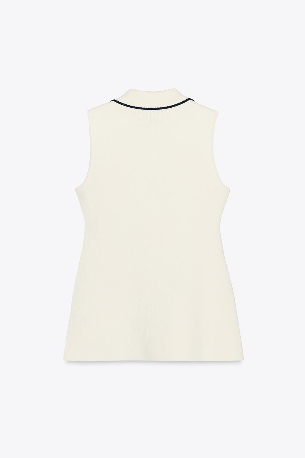 TRIM KNIT WAISTCOAT - Zara фото 8