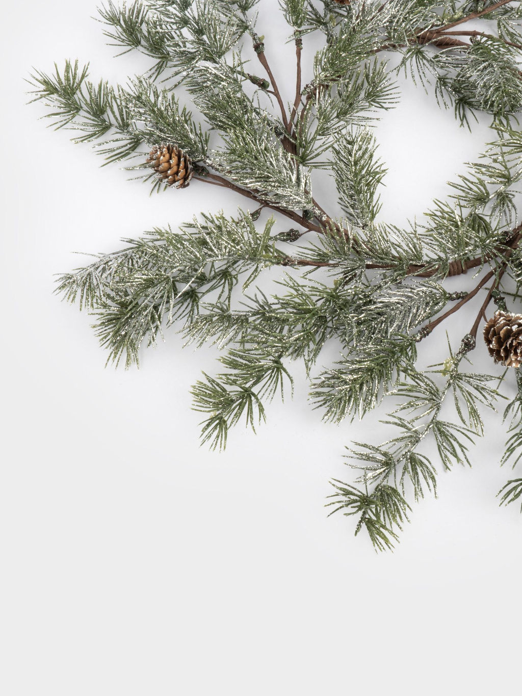 Венок декоративный, 16/48 см, пластик/шишки, Еловая ветка, Interior Conifer - Anna lafarg фото 2