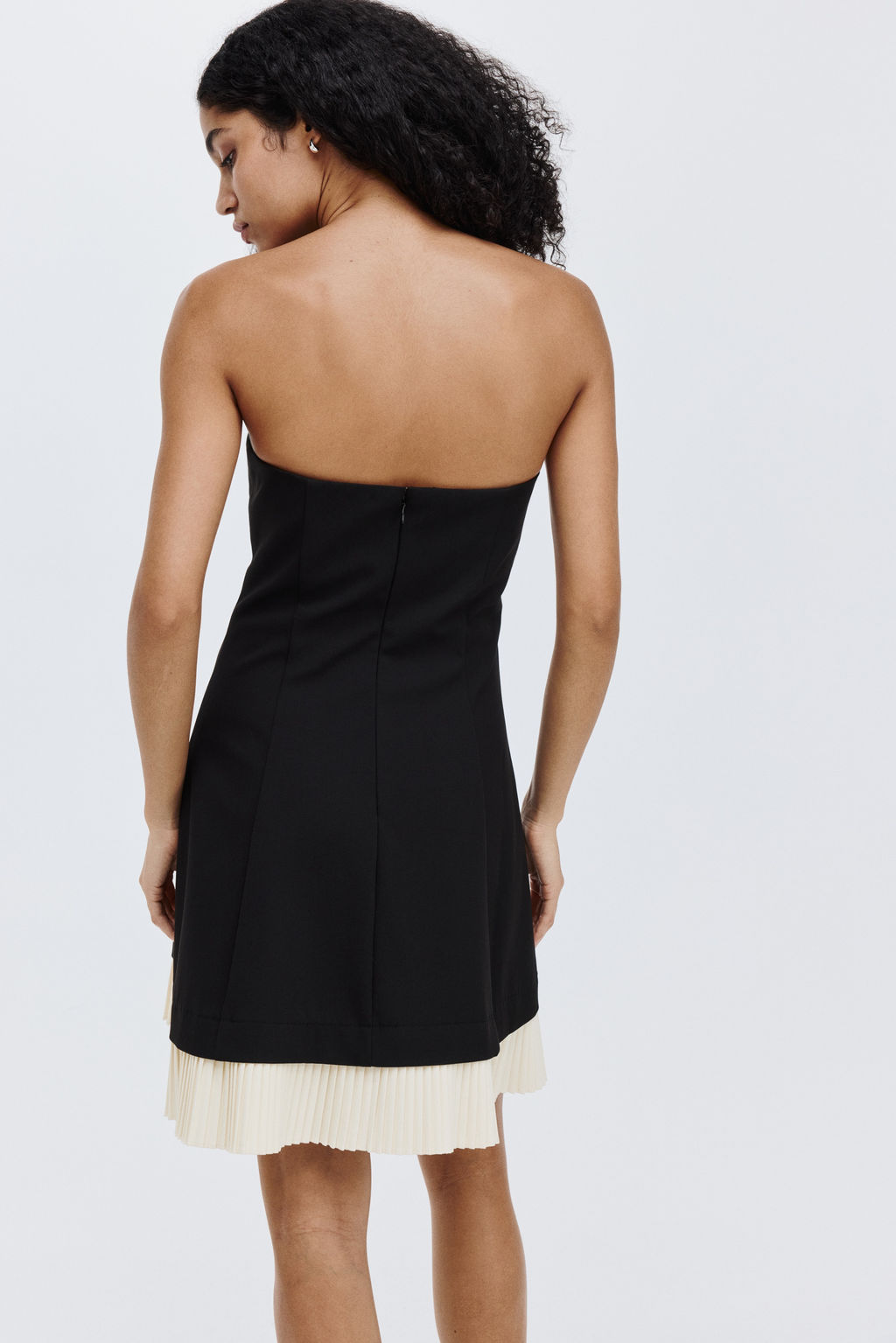 Vestido bandeau plisado - H&m фото 6