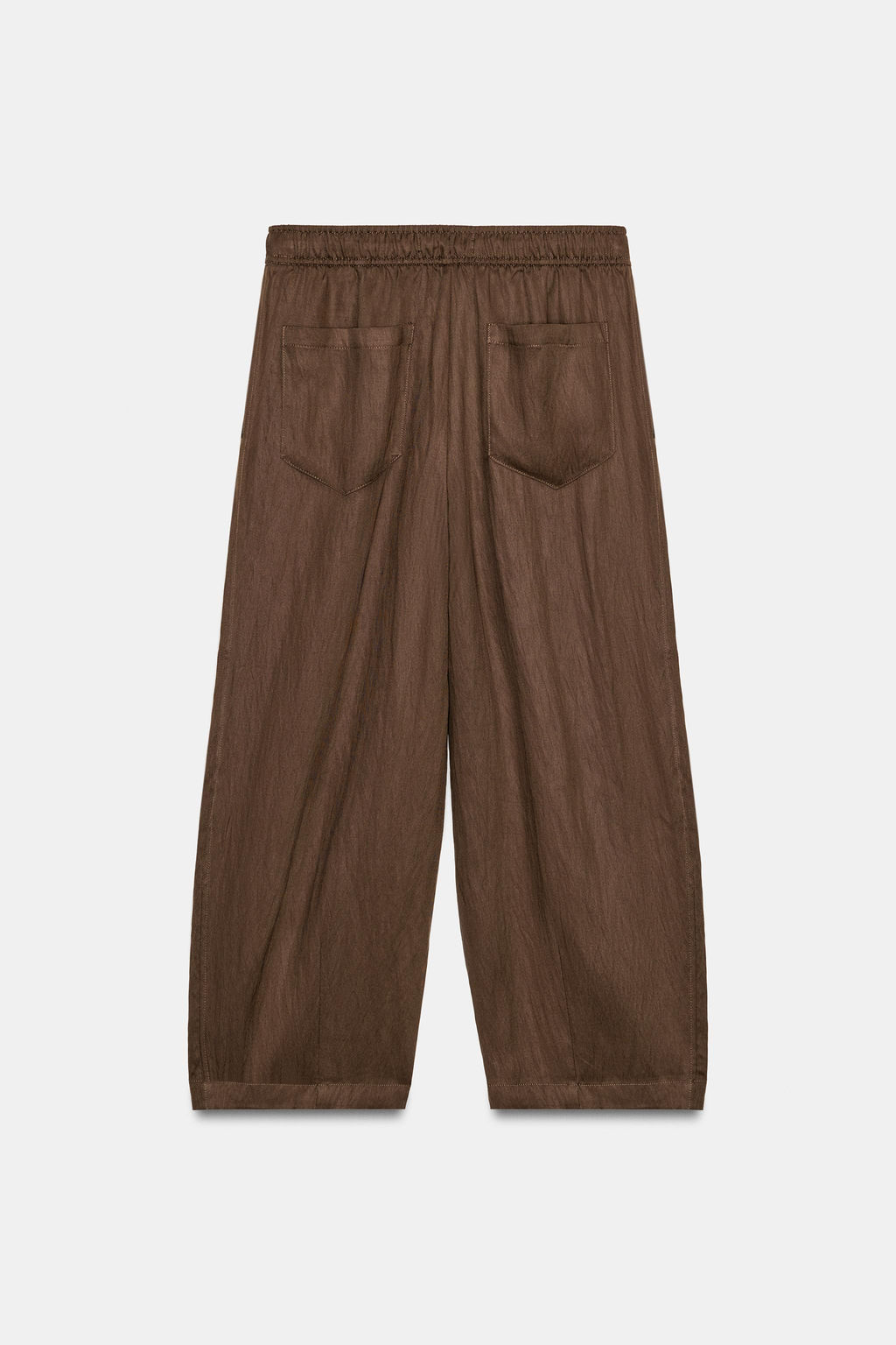 PANTAL?N PIJAMERO BALLOON / Marr?n chocolate - Zara фото 8