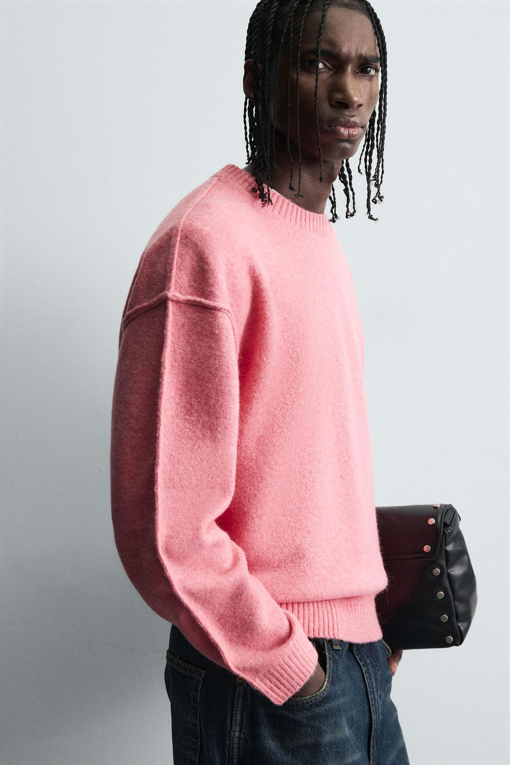 SWEATER WITH TEXTURED REVERSIBLE SEAMS - Zara фото 7
