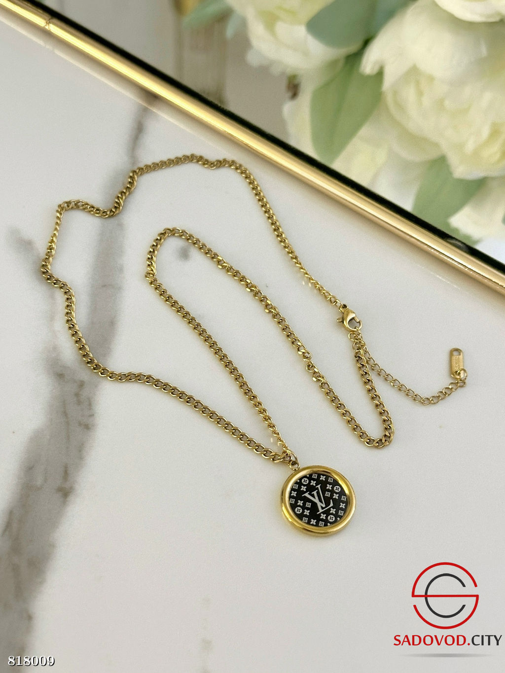 Цепочка с кулоном из медицинской стали