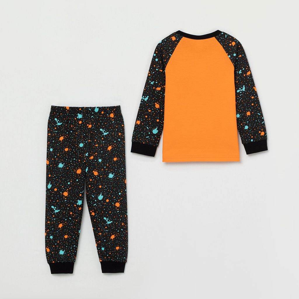 CRB wear/CSBB 50019-29 Комплект для мальчика (джемпер, брюки), оранжевый/Ex.Cherubino фото 2