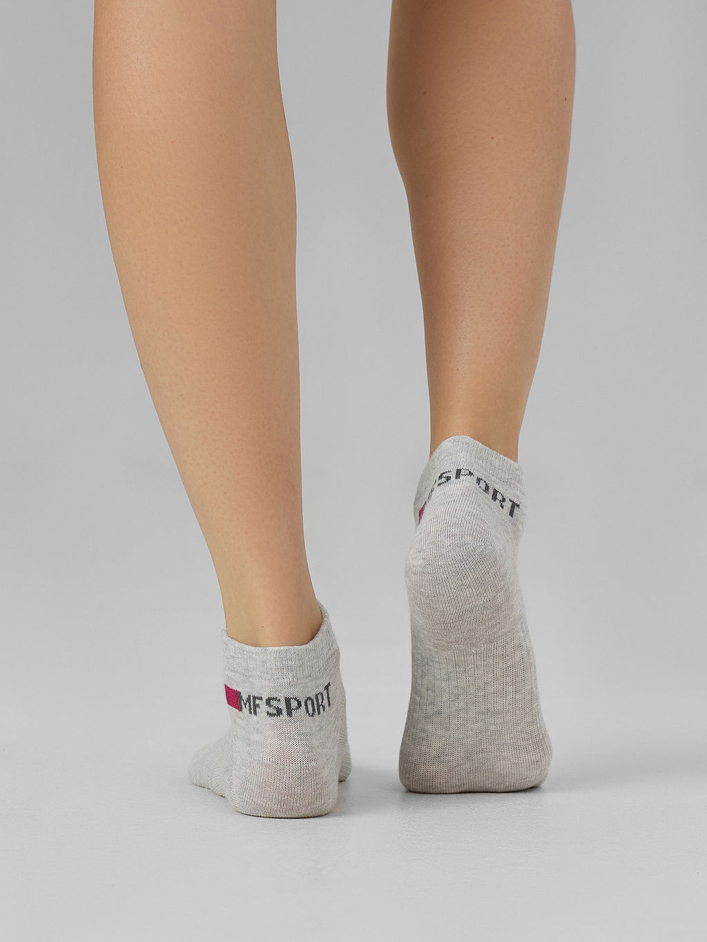 Носки Mark Formelle женские спортивные хлопок с эластаном серые набор 5 пар  фото 2