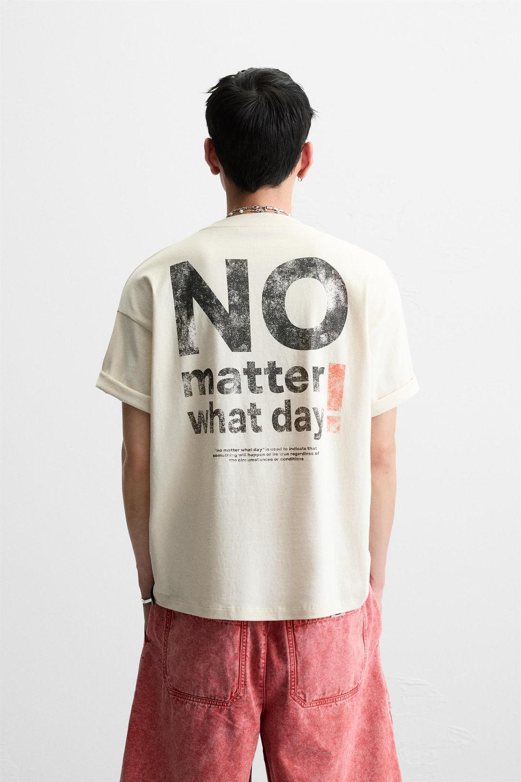 WASHED PRINT T-SHIRT - Zara фото 3
