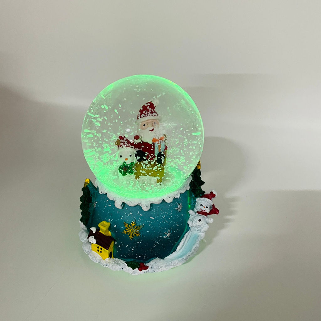 Новогодний декор - Снежный шар 13 см (стекло, свет, музыка) в ассортименте - Ип лебедев о.ю фото 10