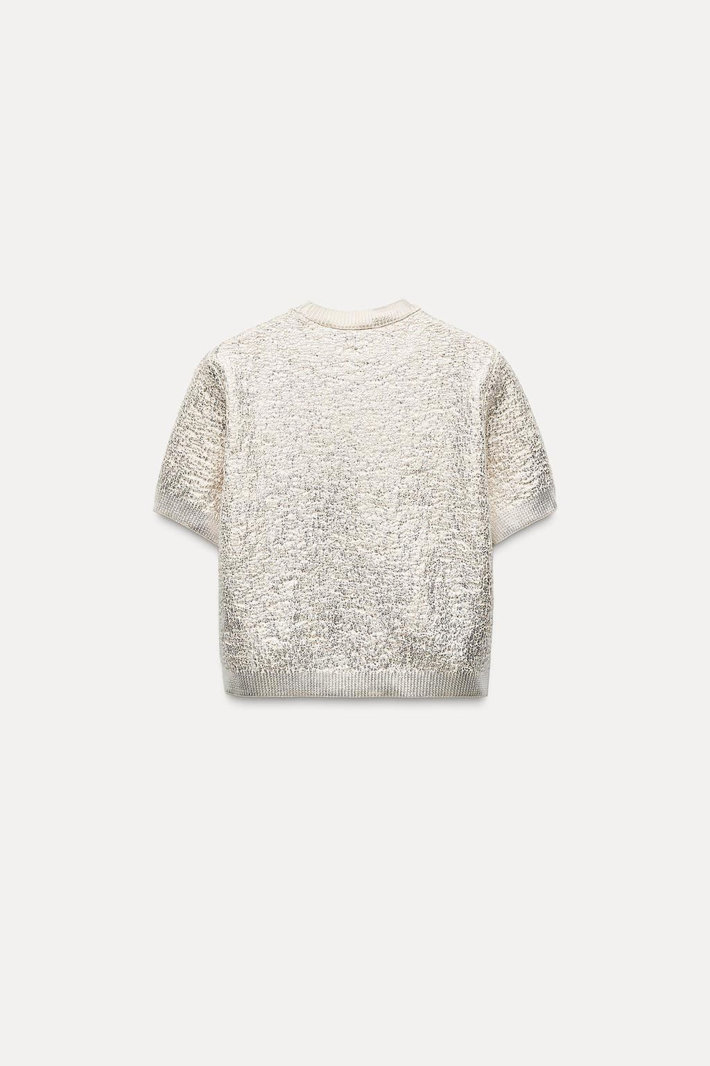 FOIL KNIT SWEATER - Zara фото 6