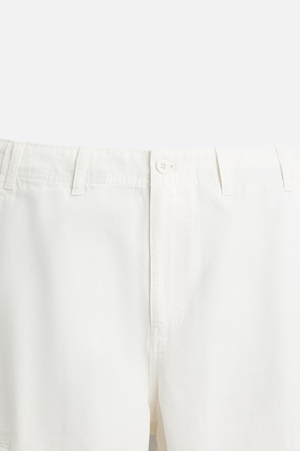 CANVAS CARGO TROUSERS - Zara фото 8