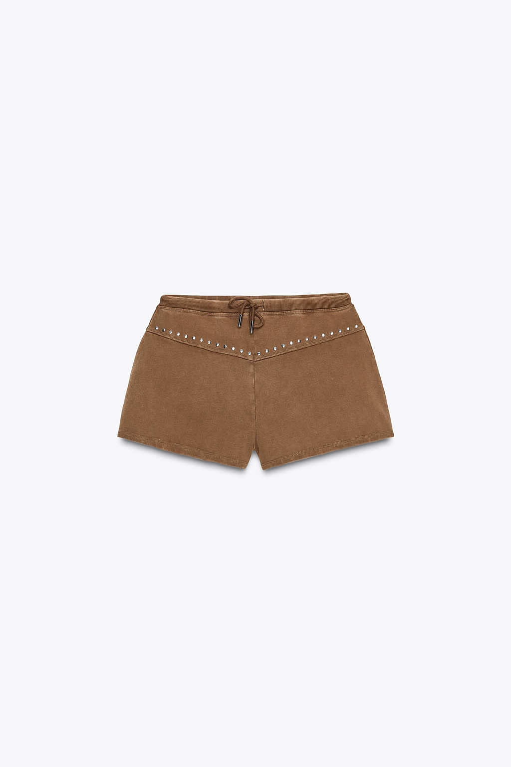 STONEWASHED SHORTS WITH STUDS - Zara фото 10