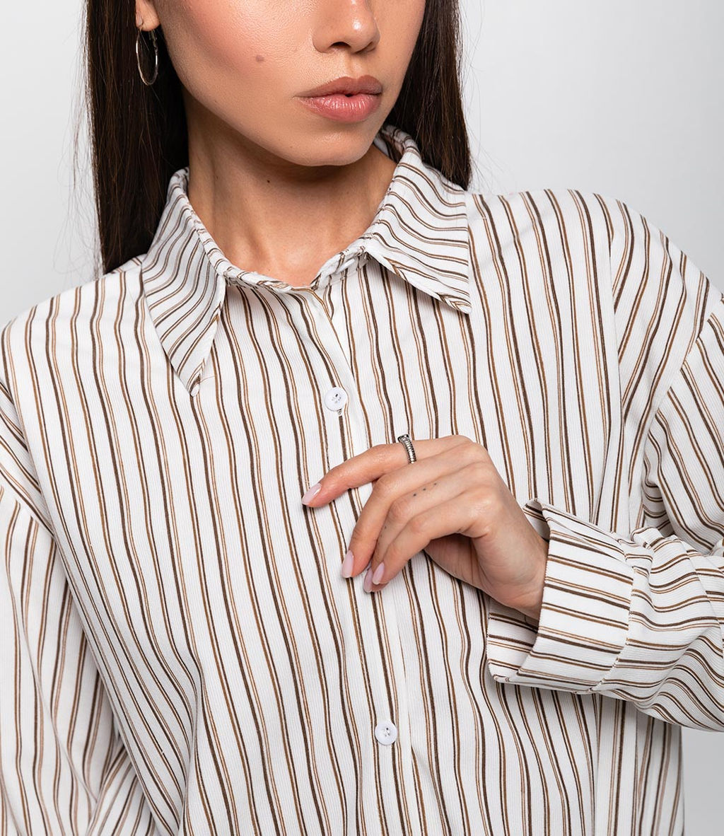 Рубашка #КТ8843 (1), белый - Dommod фото 10