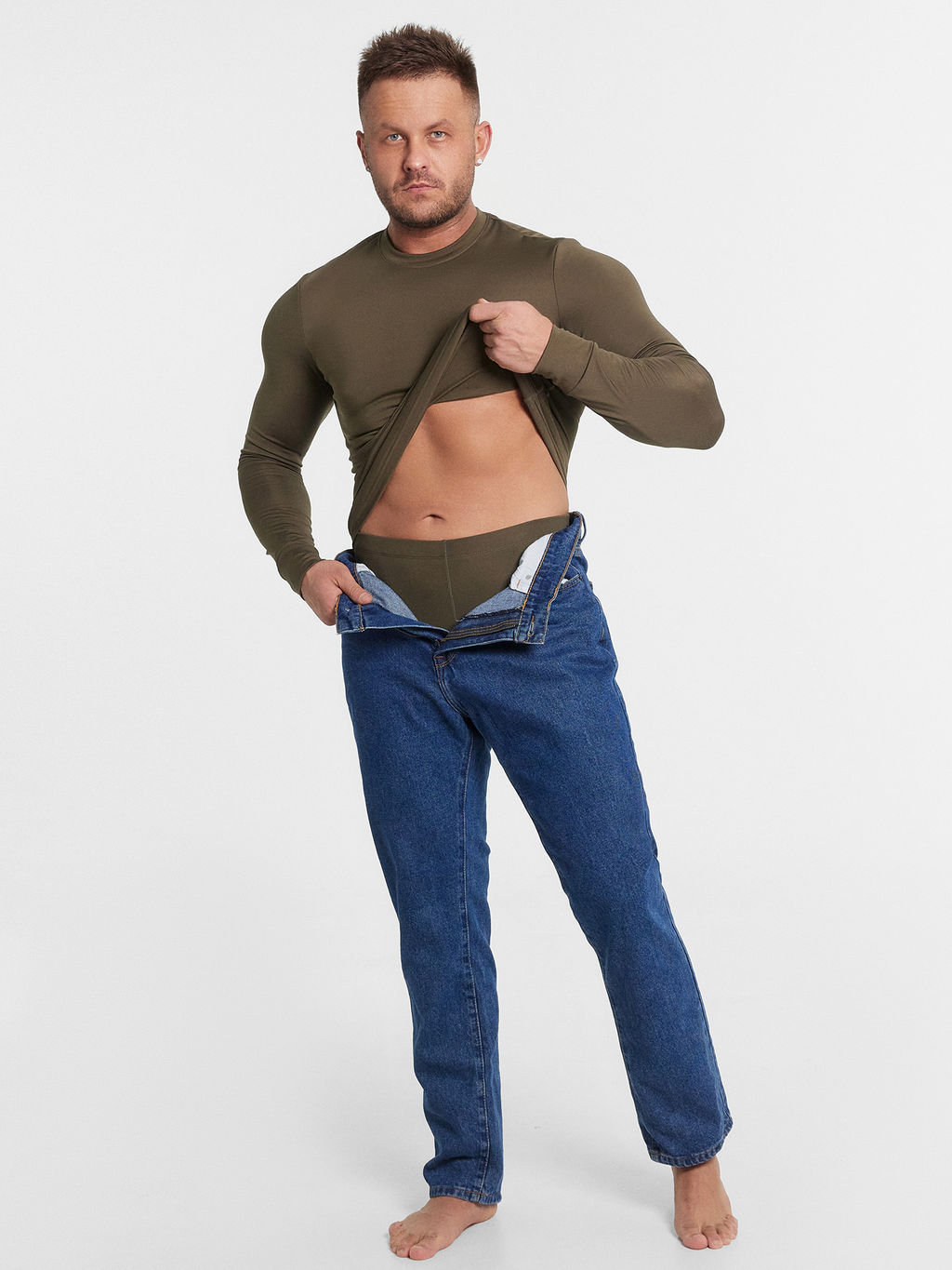 Комплект термо мужской оливковый оливковый 691004 - Mark formelle фото 12