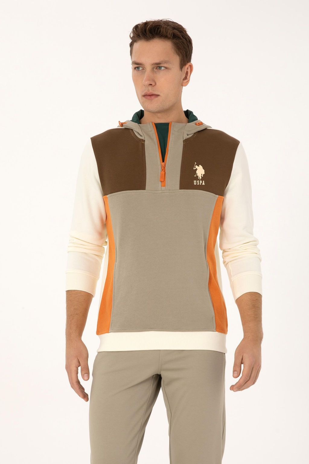 Erkek Krem Sweatshirt - U.s. polo assn фото 3