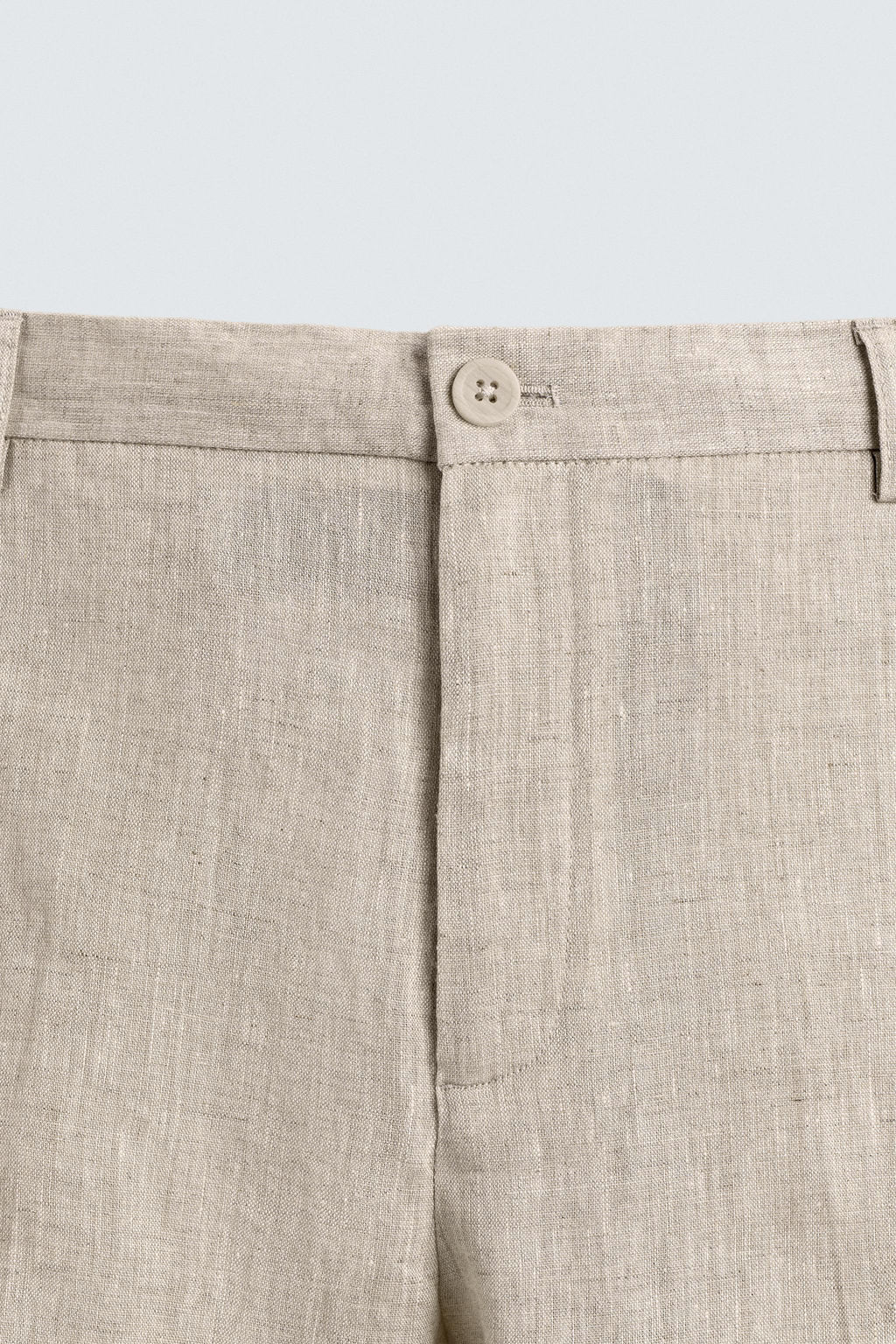 100% LINEN REGULAR FIT TROUSERS - Zara фото 8