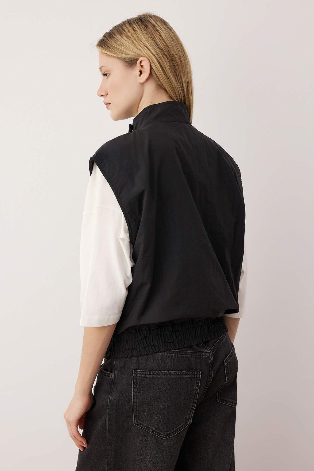 Siyah Oversize Kal?p Ince YelekTWOAW26YE00022 - Trendyolmilla фото 7