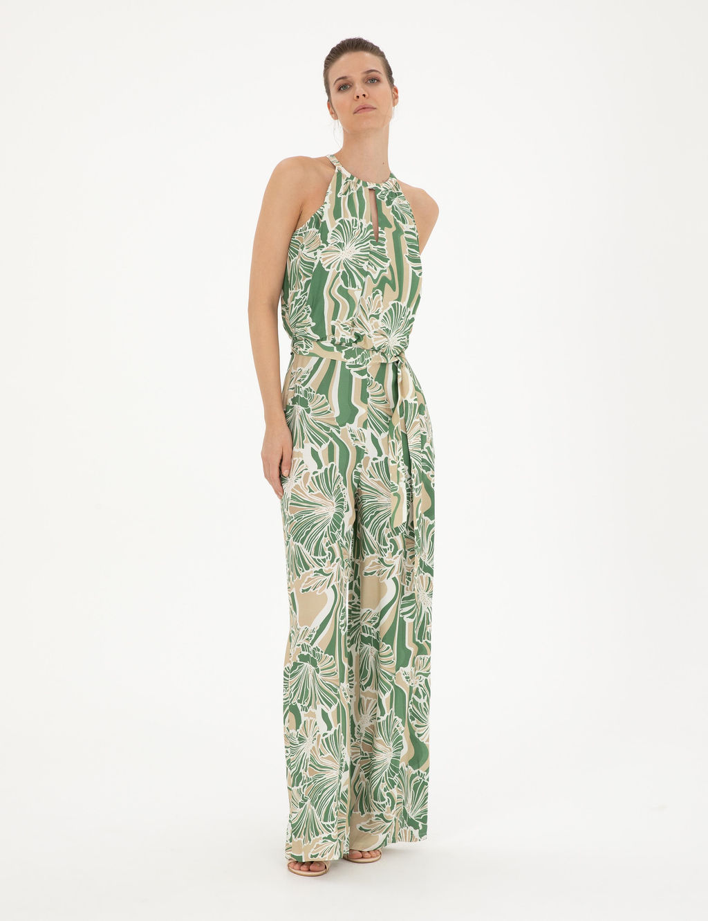 Ye_il Desenli Dokuma Tulum