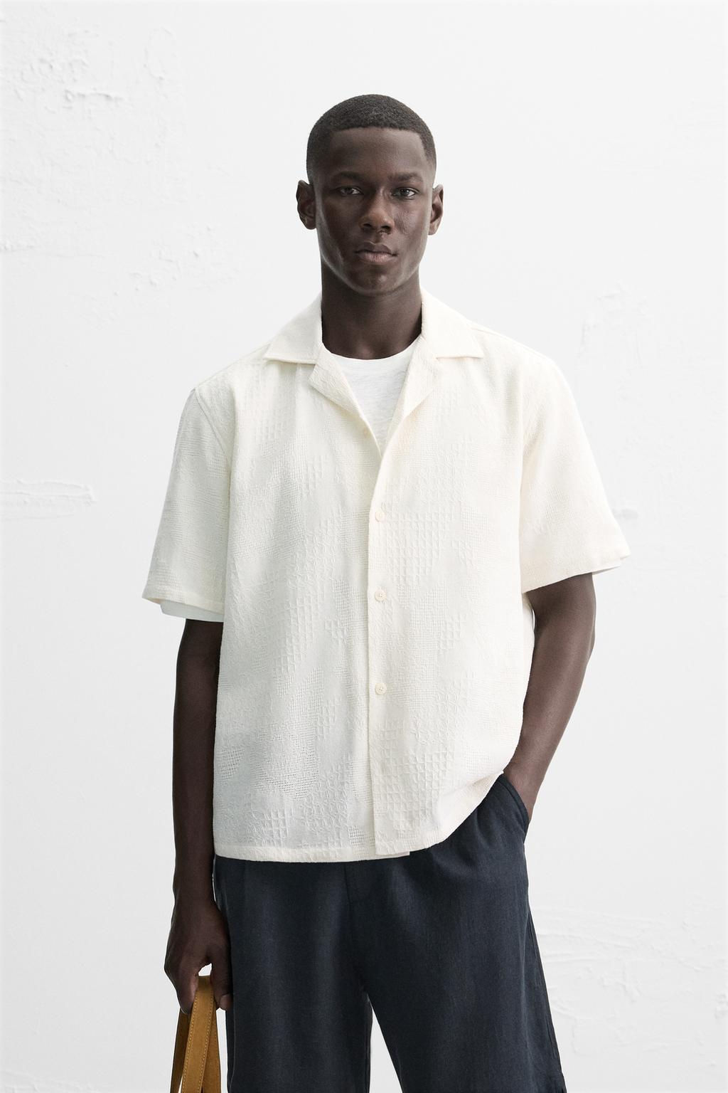 RELAXED FIT JACQUARD SHIRT - Zara фото 2