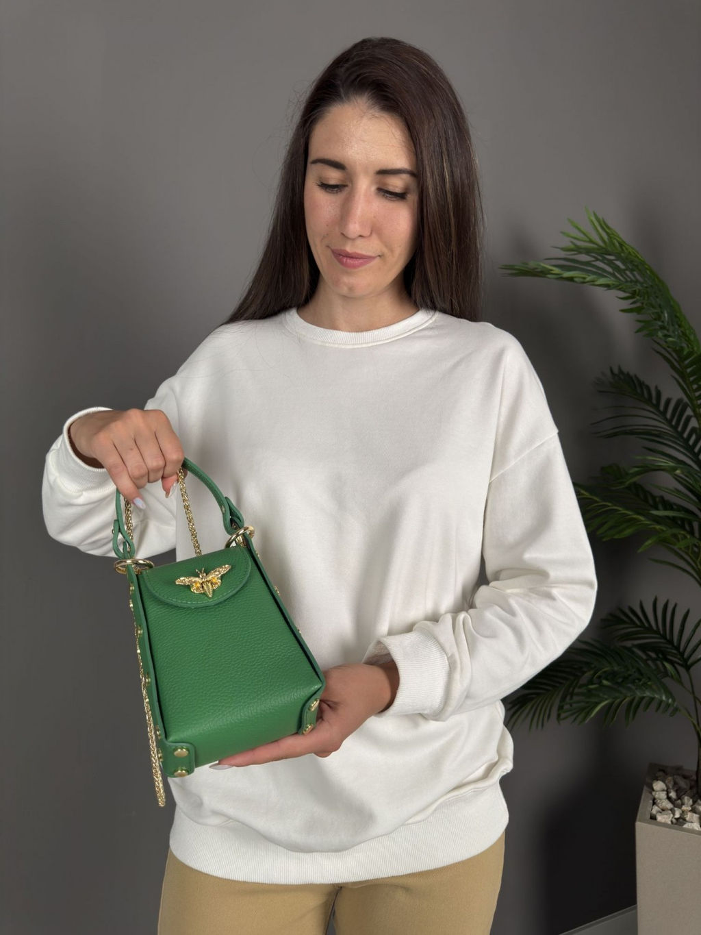 Сумка женская из телячьей кожи