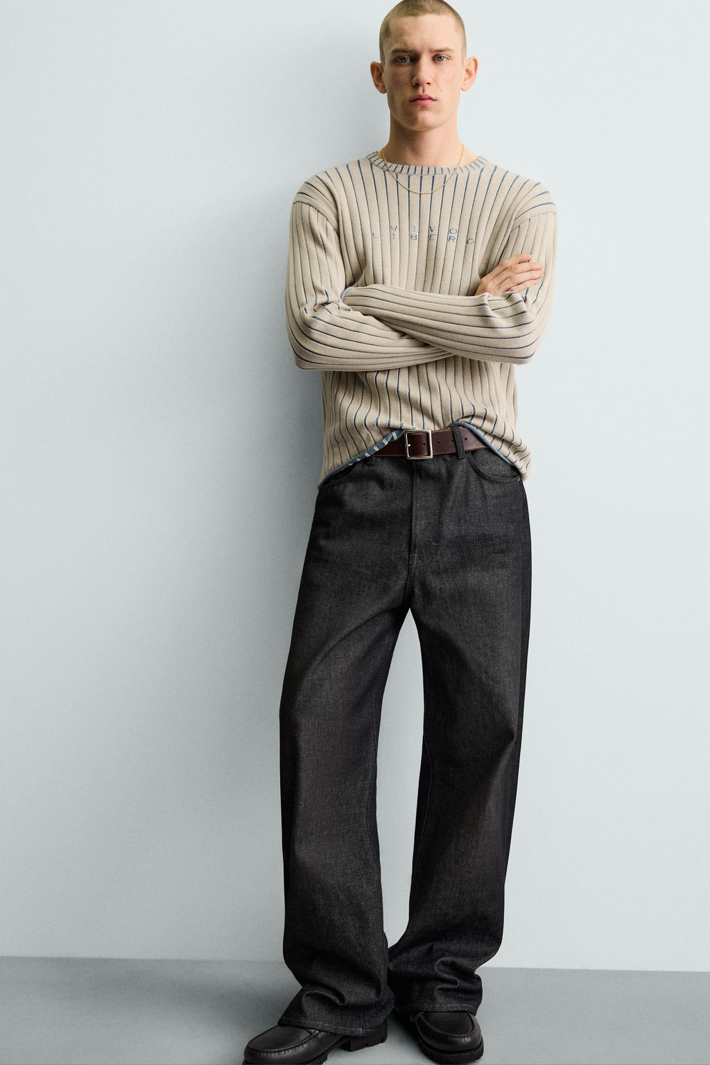 JERSEY CANAL? TEXTO ESTAMPADO / Azul - Zara фото 7