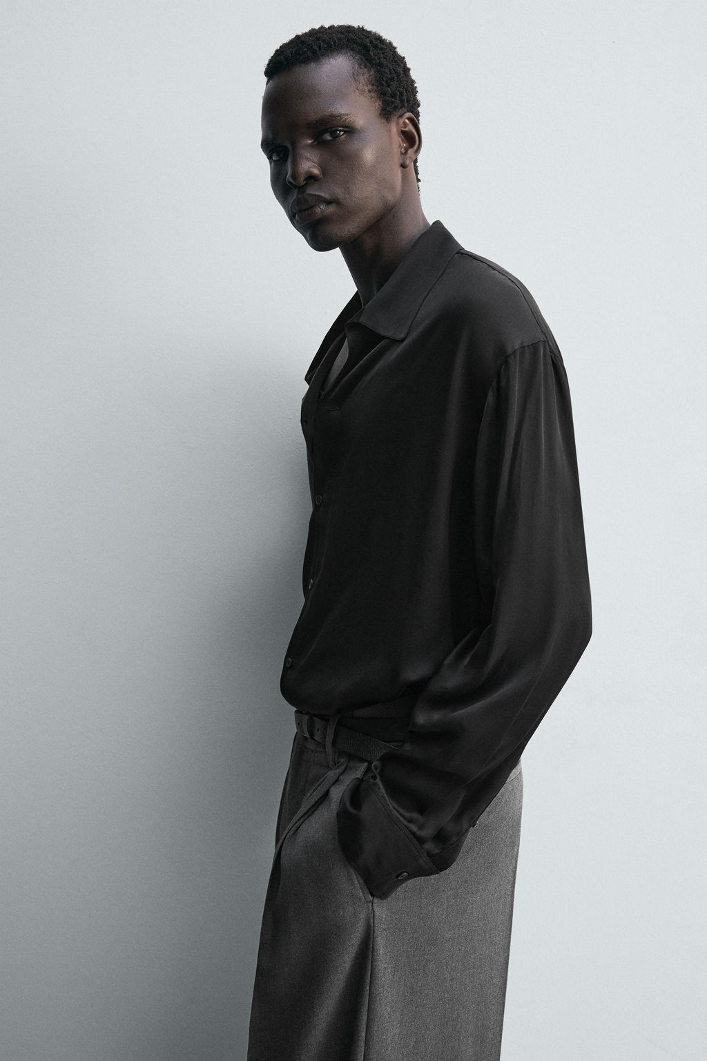 RELAXED FIT FLOWING SHIRT - Zara фото 6