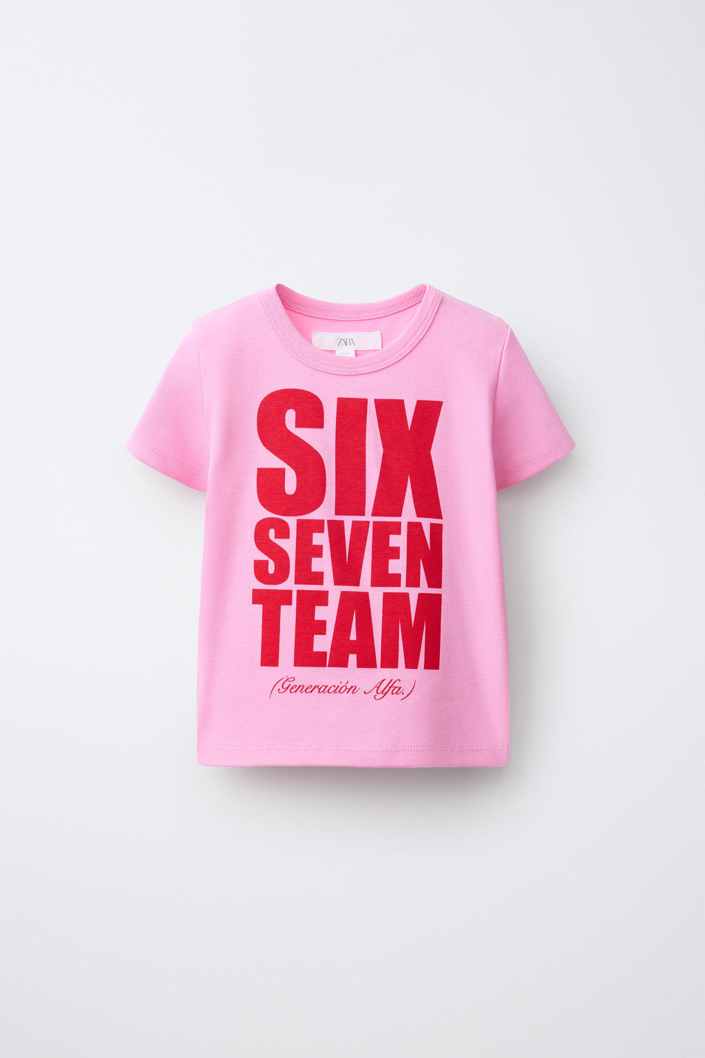 CAMISETA ESTAMPADA TEAM SIX SEVEN / Rosa fl?or