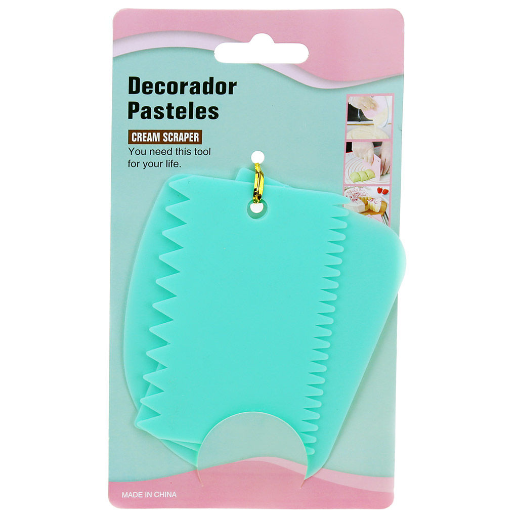 Кондитерский шпатель для распределения крема, пластмассовый Пломбир-1 набор 3 штуки - Домашняя мода фото 2