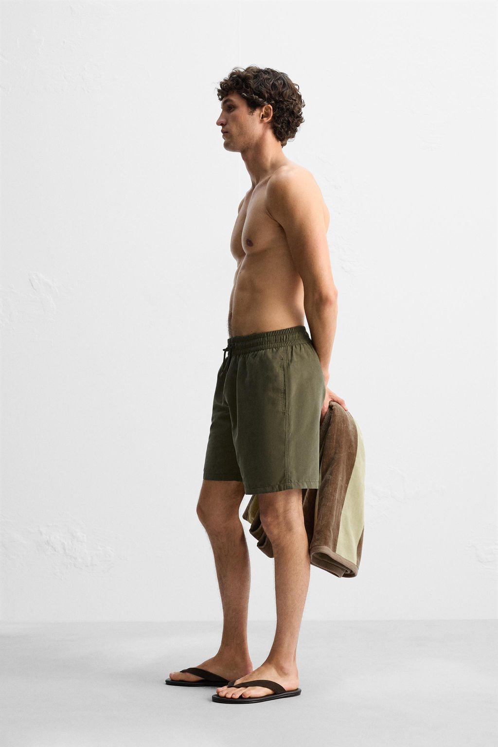 BASIC LONG SWIMMING TRUNKS - Zara фото 5