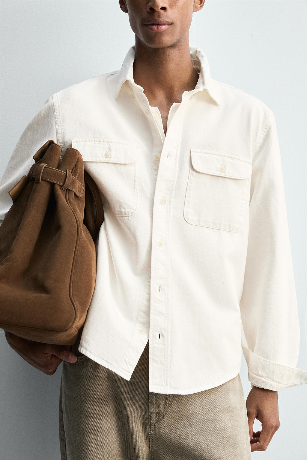 DENIM OVERSHIRT - Zara фото 5