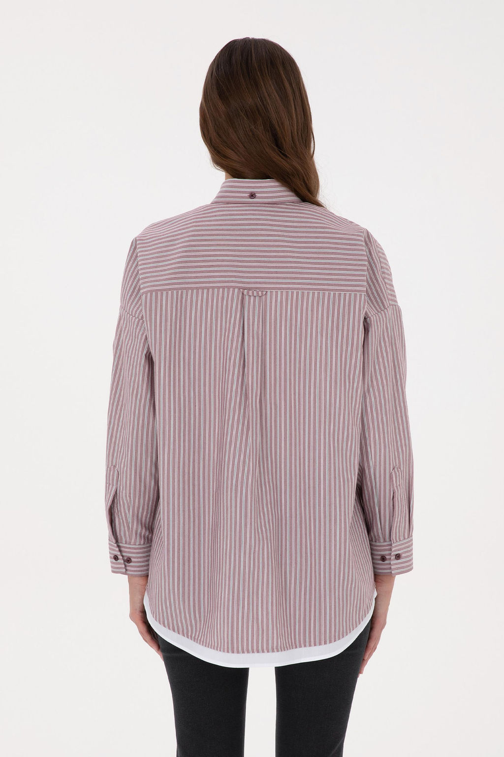 Kad_n Bordo _izgili Uzun Kollu G_mlek - U.s. polo assn фото 5