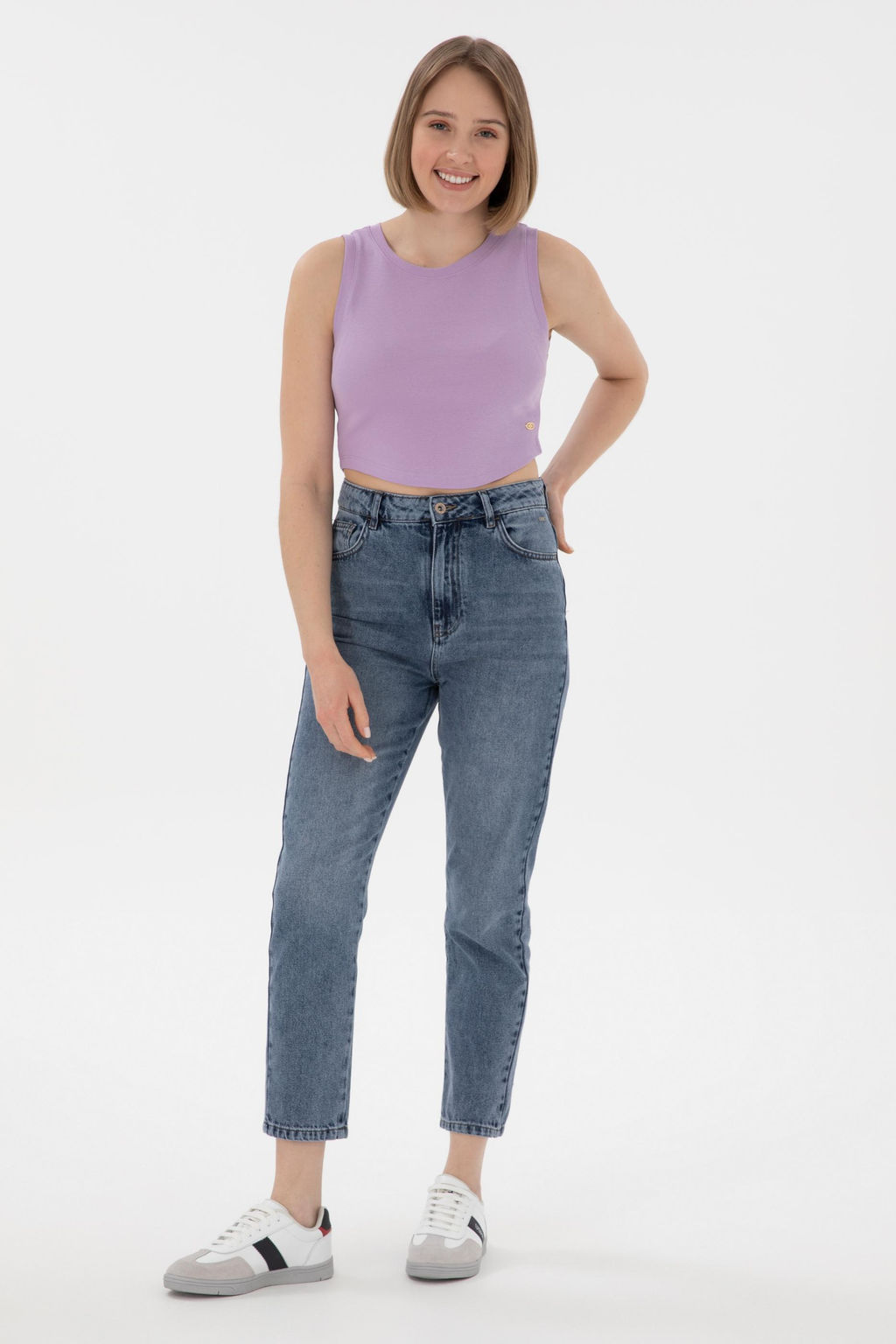 Kad_n Lila Basic Ti__rt Sepette S_rpriz _ndirim - U.s. polo assn фото 4