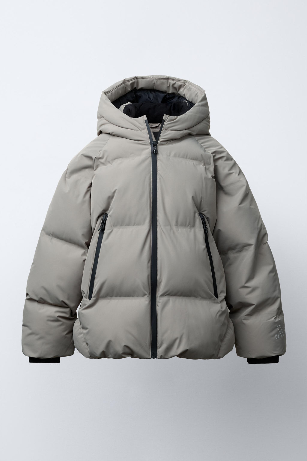 WATER-REPELLENT QUILTED COAT WITH ZIPS