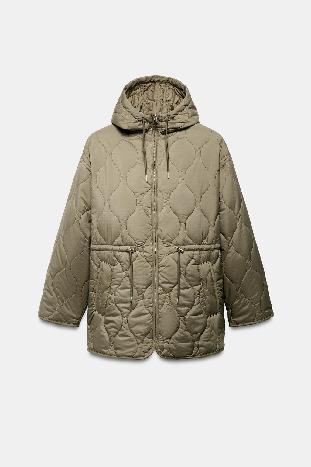 WATER-REPELLENT HOODED PUFFER JACKET - Zara фото 2