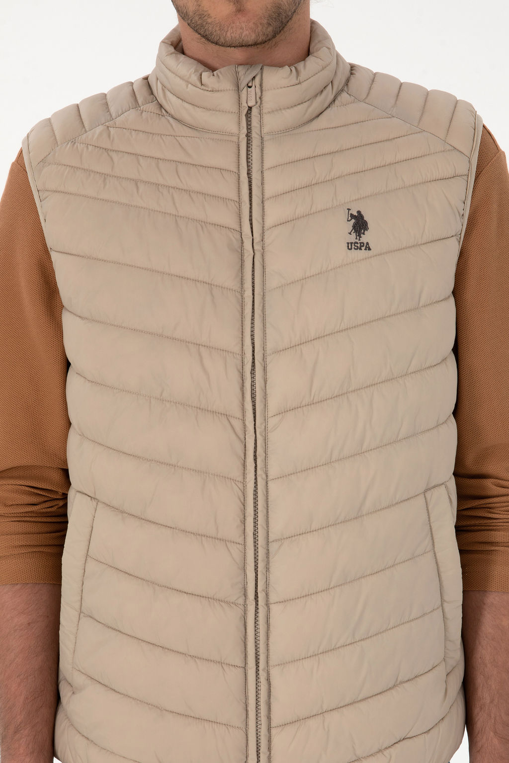 Erkek Koyu Bej Yelek - U.s. polo assn фото 6