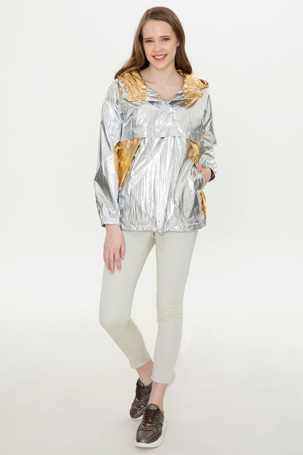 U. S. Polo Assn Женское серое пальто - U.s. polo assn фото 4