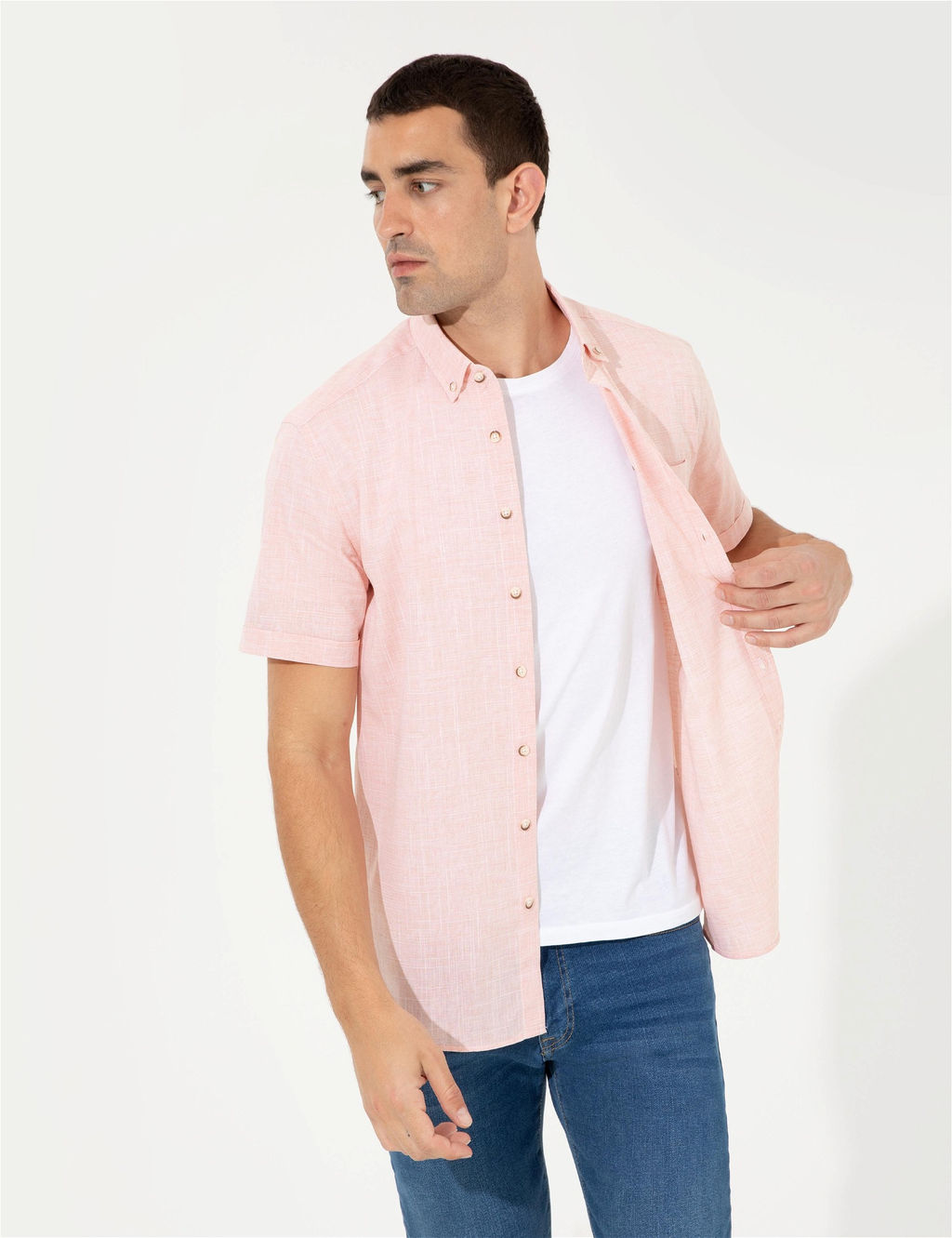 Turuncu Regular Fit K_sa Kollu G_mlek - Pierre cardin фото 2