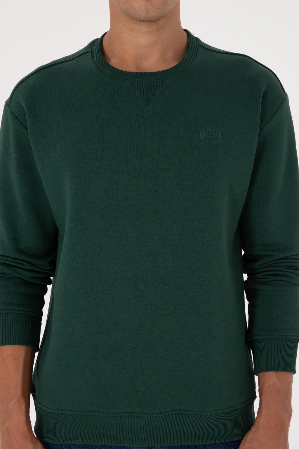 Erkek Koyu Ye_il Basic Sweatshirt Sepette S_rpriz _ndirim - U.s. polo assn фото 6