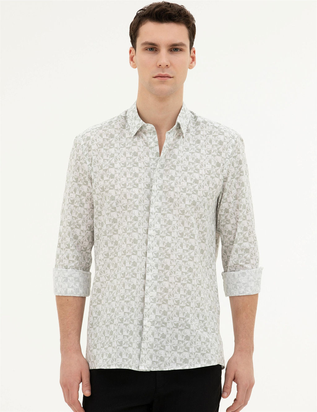 Ye_il Regular Fit Uzun Kollu G_mlek - Pierre cardin фото 3