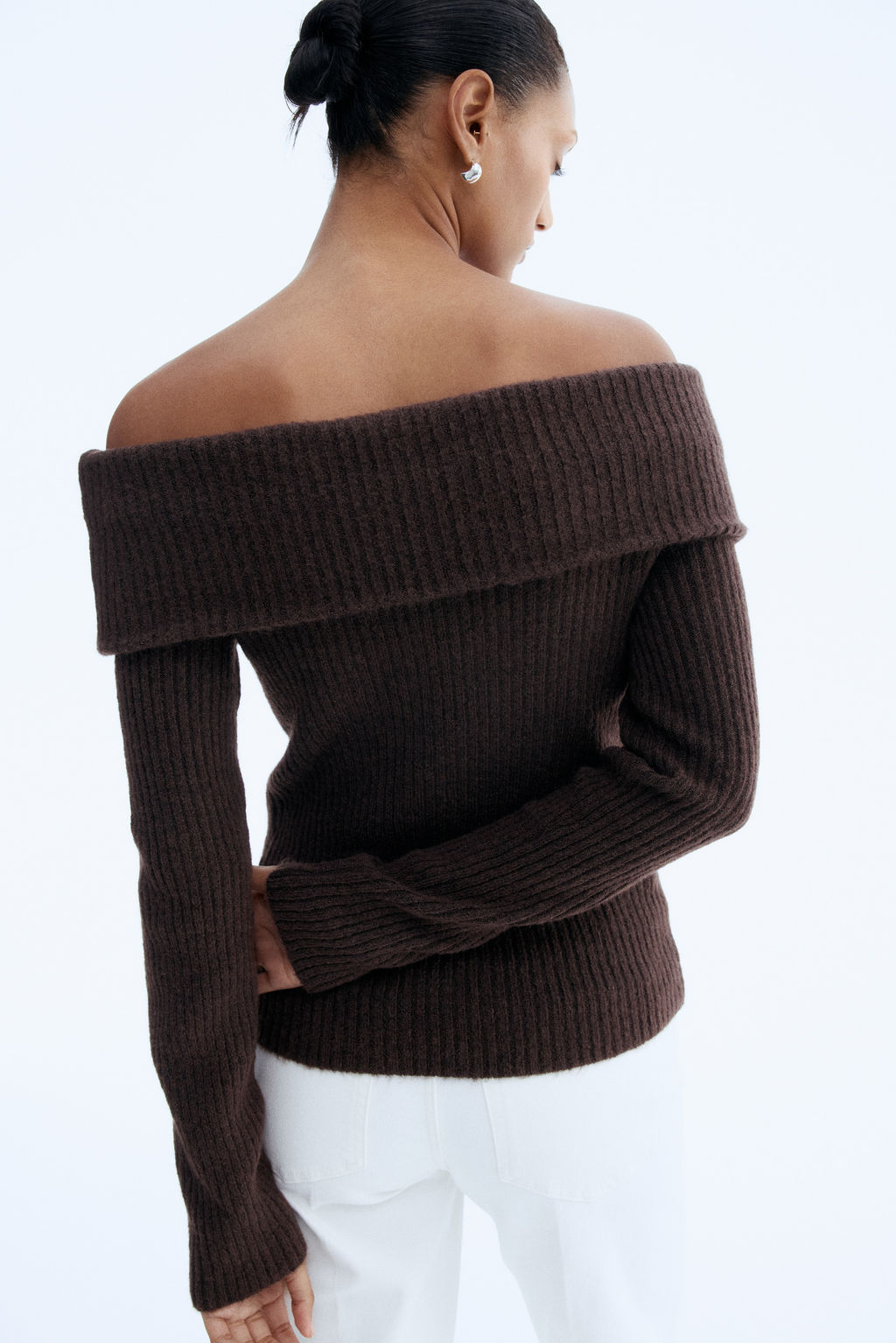 Top off-the-shoulder en punto de canal? - H&m фото 10