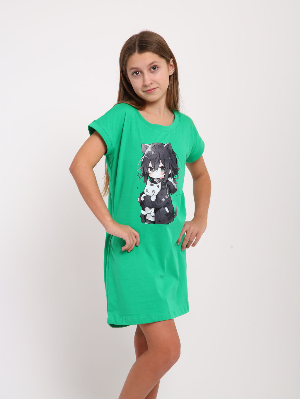 Туника "Малышка" зеленый