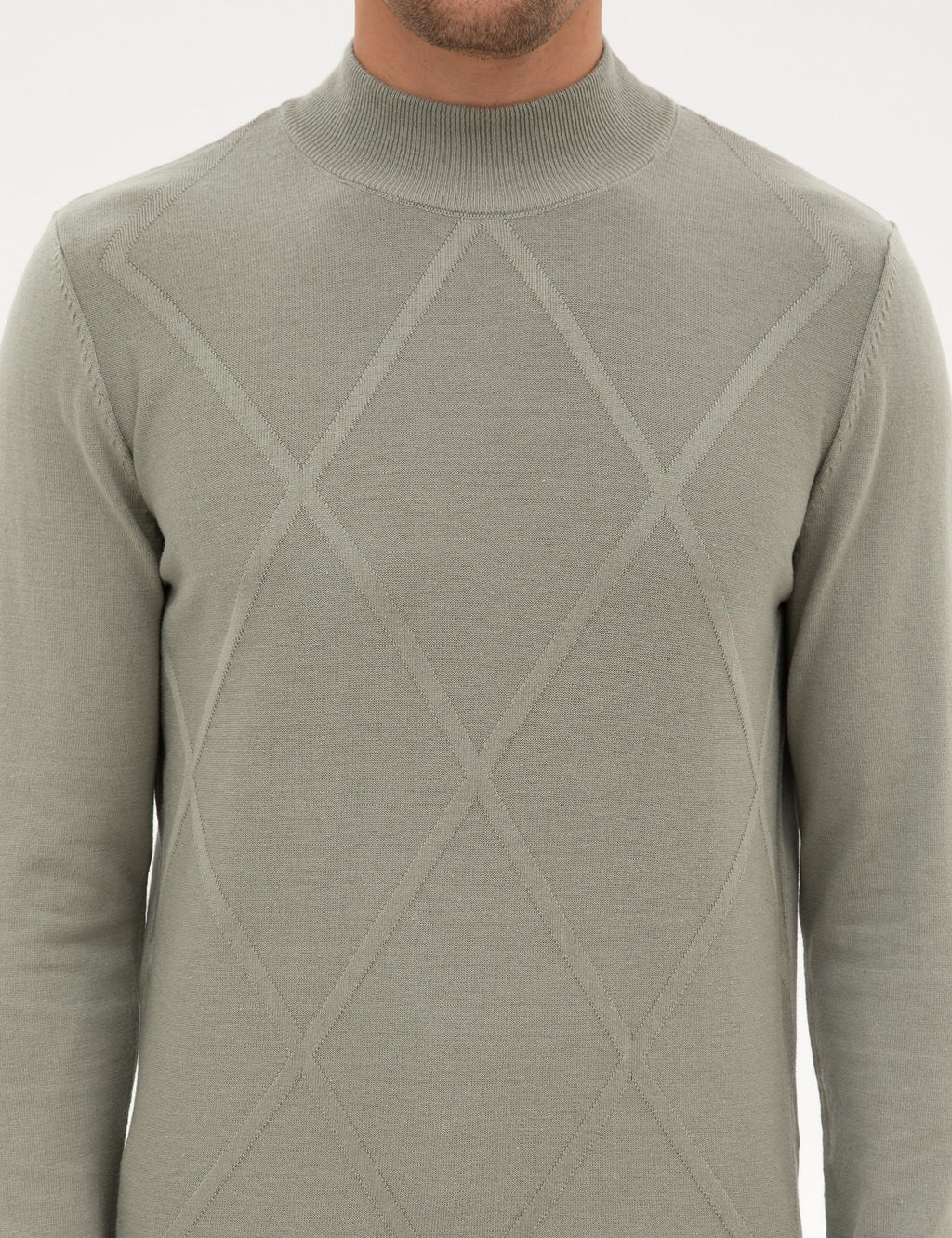 Ada _ay_ Slim Fit Yar_m Bal_k__ Yaka Triko Kazak - Pierre cardin фото 6