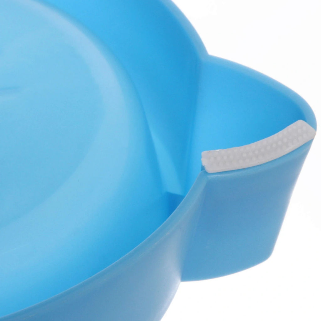 Цена за 3 шт. Миска пластиковая "Котофей" 18,5*4,8см цвет голубой /550мл