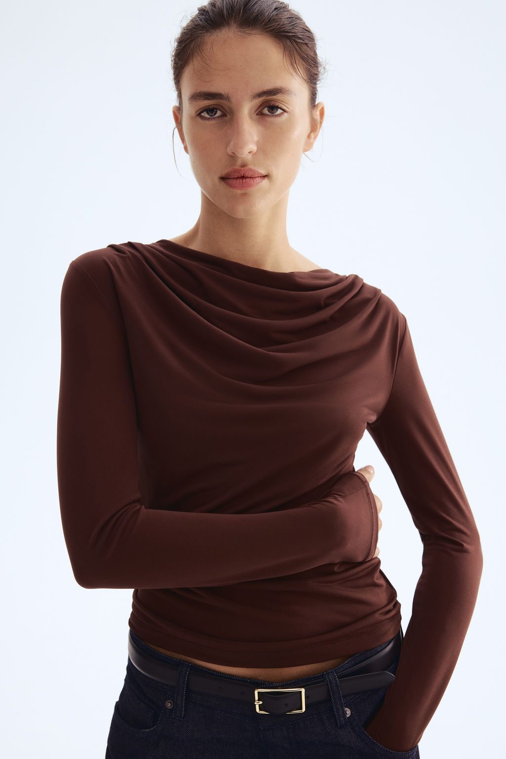 Top con escote drapeado - H&m фото 2
