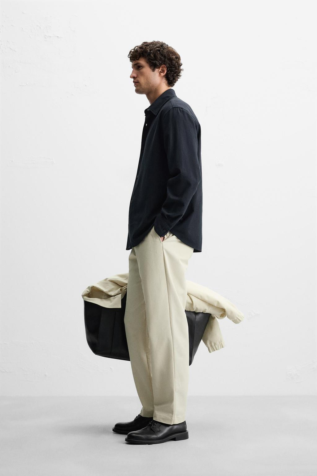 TEXTURED CREPE SHIRT - Zara фото 4