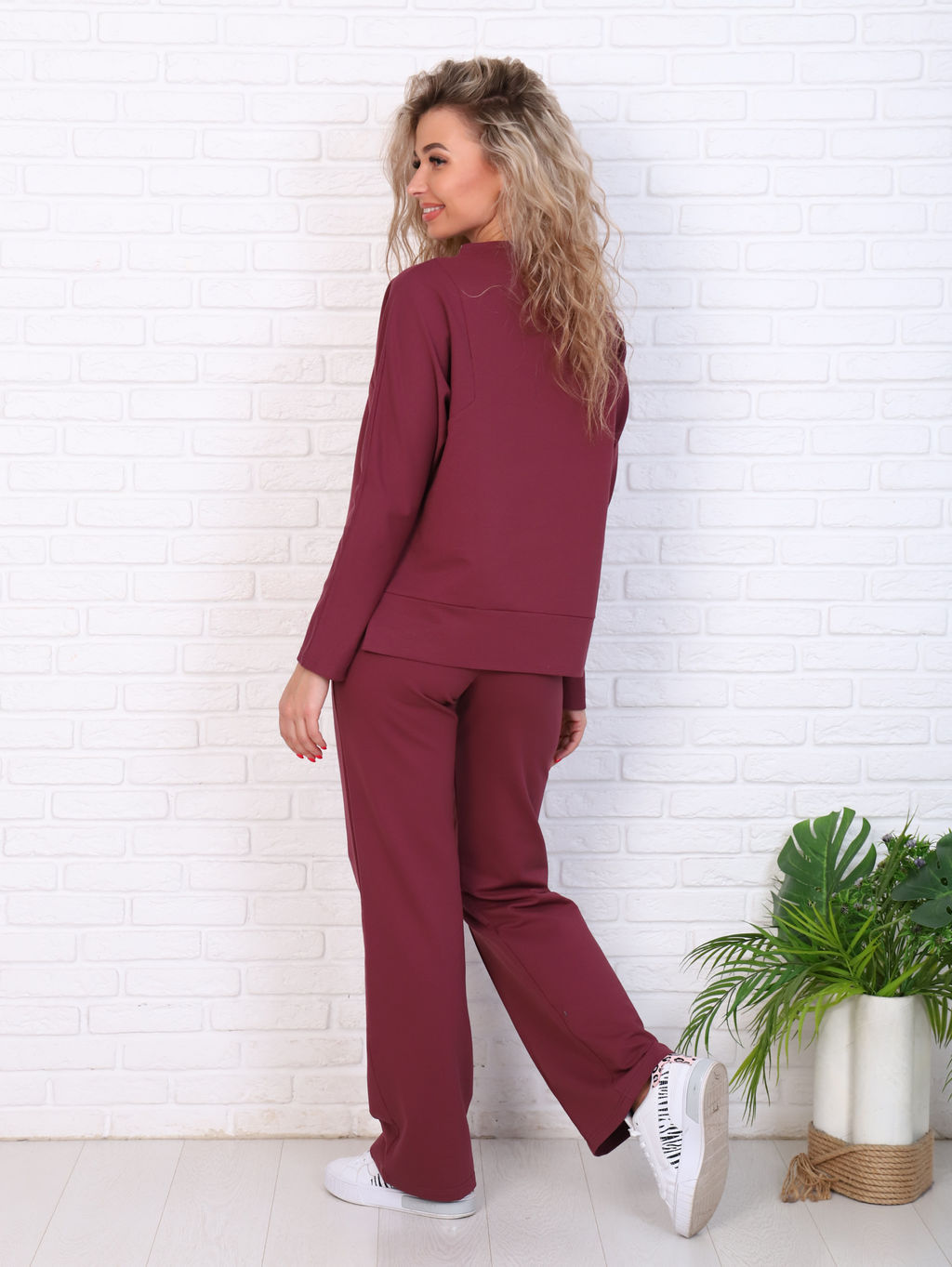 Костюм женский 5-319е (бургундия)